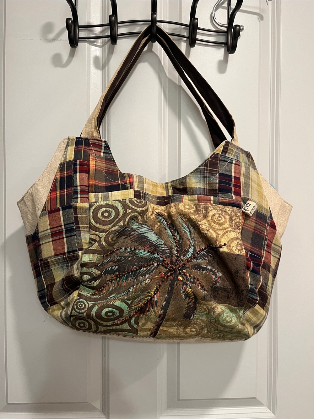 NWOT Paul BREUT brand new beach bag with palm trees